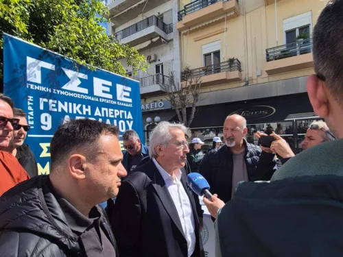 Γενική Απεργία 9 Απριλίου: περιοδεία της ΓΣΕΕ στην Κόρινθο και σύσκεψη στο Εργατικό Κέντρο της πόλης